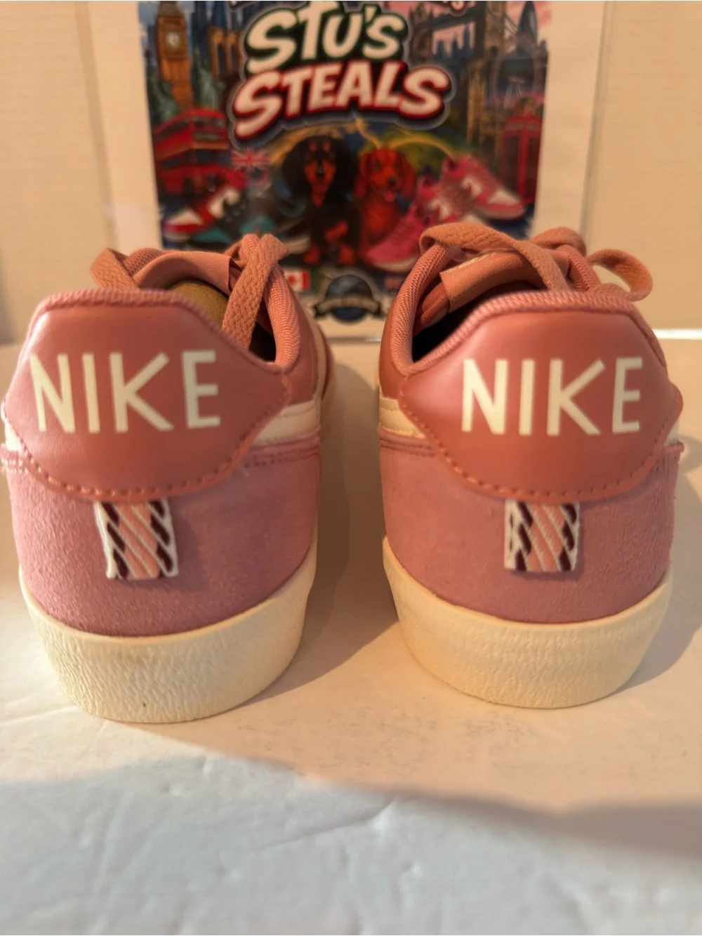 Nike Women’s Low-Profile Sneakers - Rose & White - Picture 4 of 7